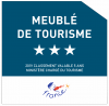 Logo Meublé de Tourisme 3 étoiles