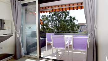 Terrasse vue du salon
